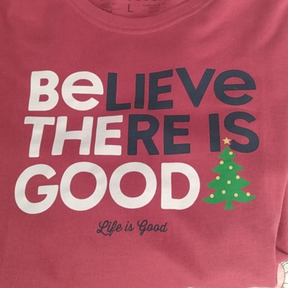 Life is Good Christmas T-shirt - Picture 4 of 4